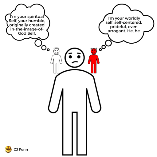 angel &amp; devil on shoulders 1